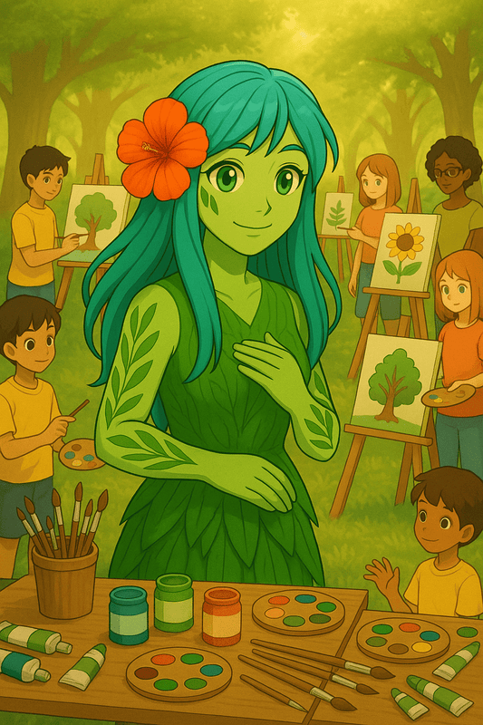 Brushstrokes of Change: ESO’s Artistic Climate Action - Eso Eco Digital Comic 7 - Esottera