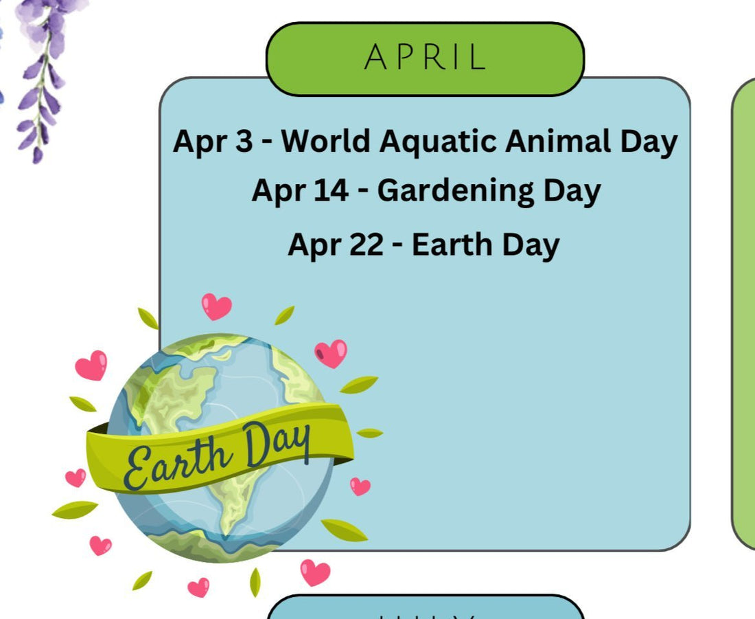 Sustainable Holidays in April: Celebrate Earth Day, World Aquatic Animal Day, and National Gardening Day for a Greener Future - Esottera