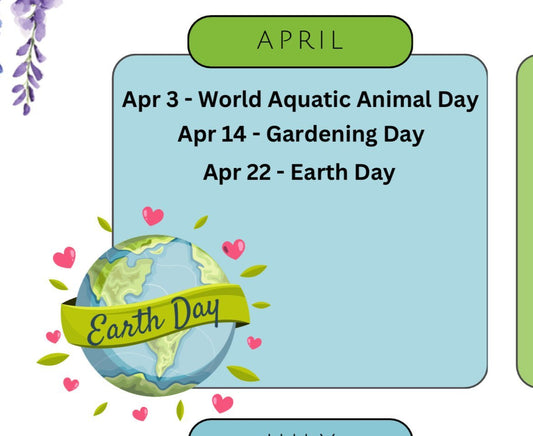 Sustainable Holidays in April: Celebrate Earth Day, World Aquatic Animal Day, and National Gardening Day for a Greener Future - Esottera