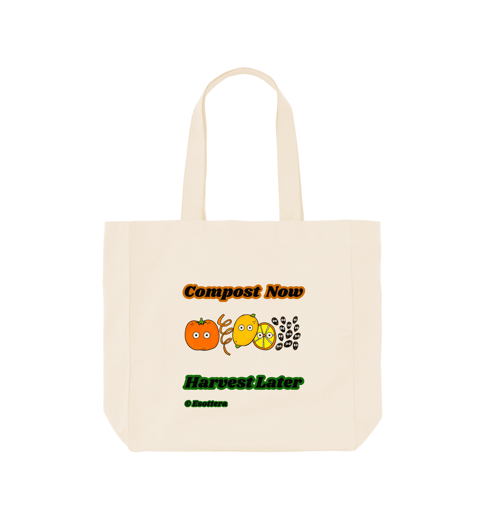 Natural Printed Bag Front