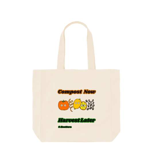 Natural Printed Bag Front