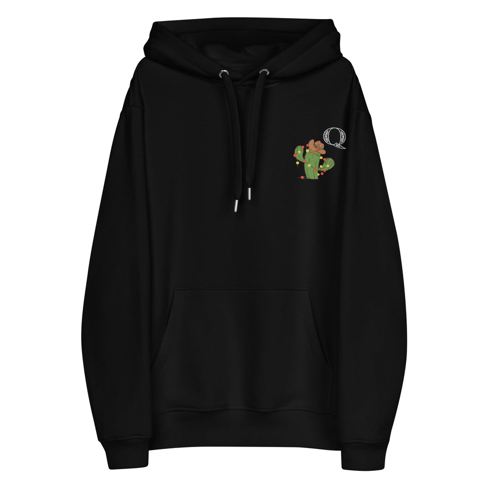 Black Hoodie with Cactus Cowboy & Custom Monogram EmbroideryHoodie3361232_13098