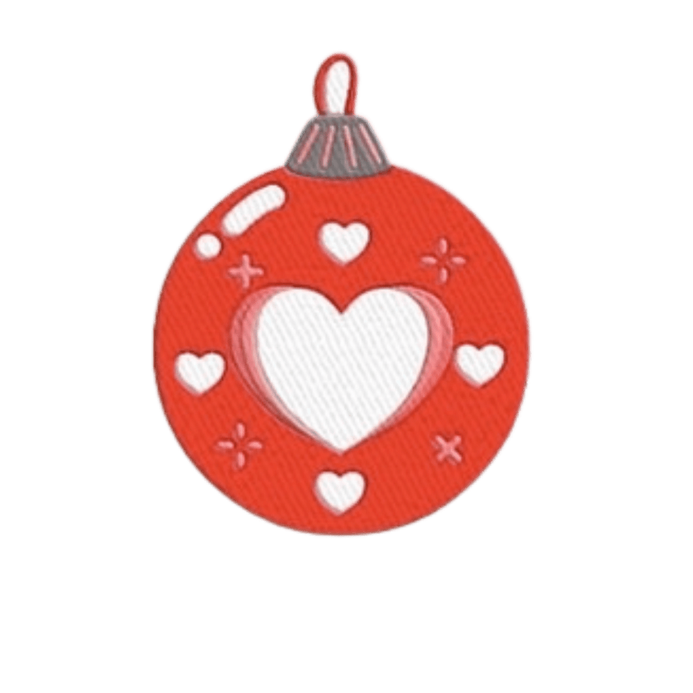 Heart Ornament Embroidered PatchFabric Patches300536431 - 1F