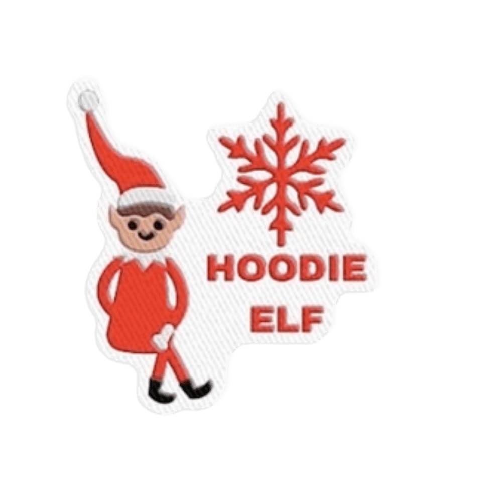 Hoodie Elf Embroidered PatchFabric Patches