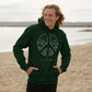 Men’s Organic Cotton Hoodie - S3 Seen • Strong • Supported | Peace Sign Mountain Design | Eco - Friendly, Ethical PulloverPrinted Hoody98594226