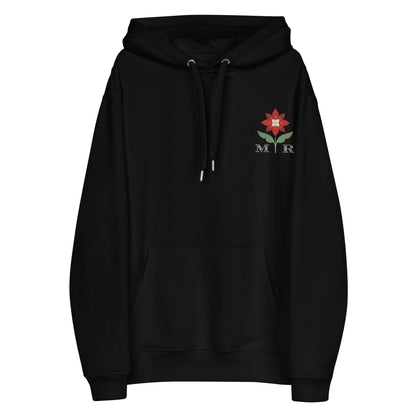 Poinsettia Elegance Custom Initialed Embroidered HoodieHoodie3502219_13098