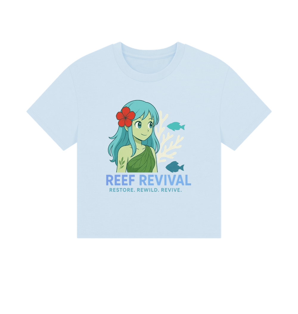 Reef Revival Boxy Tee - Ocean Blue or Natural White | ESO Limited EditionPrinted T-shirt92254378