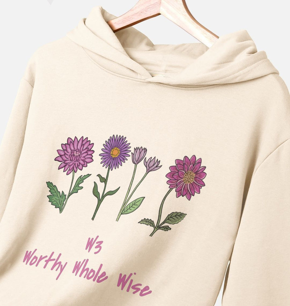 Women's Hoodie - Worthy Whole Wise Relaxed Organic CottonPrinted Hoody98592757