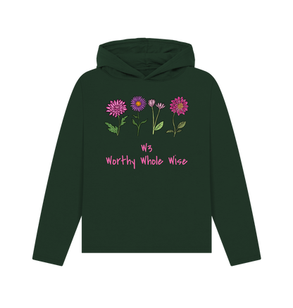 Women's Hoodie - Worthy Whole Wise Relaxed Organic CottonPrinted Hoody98592757