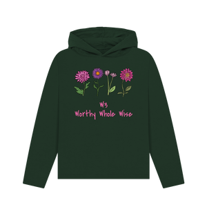 Women's Hoodie - Worthy Whole Wise Relaxed Organic CottonPrinted Hoody98592757